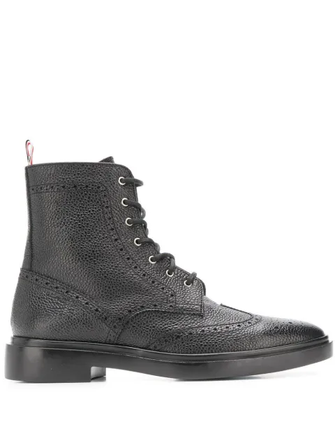 Thom Browne brogue-detailed boots Black FFB018B00198