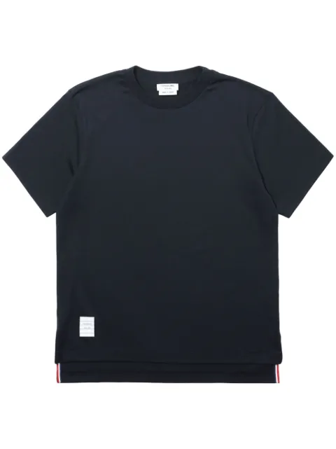 Thom Browne Slide Slits Relaxed Navy Tee Blue FJS036A05398