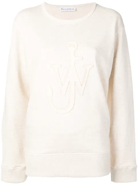 JW Anderson logo melange sweatshirt Neutrals JE05919A744110