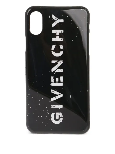 Givenchy logo-print iPhone X case Black BK601HK0HN