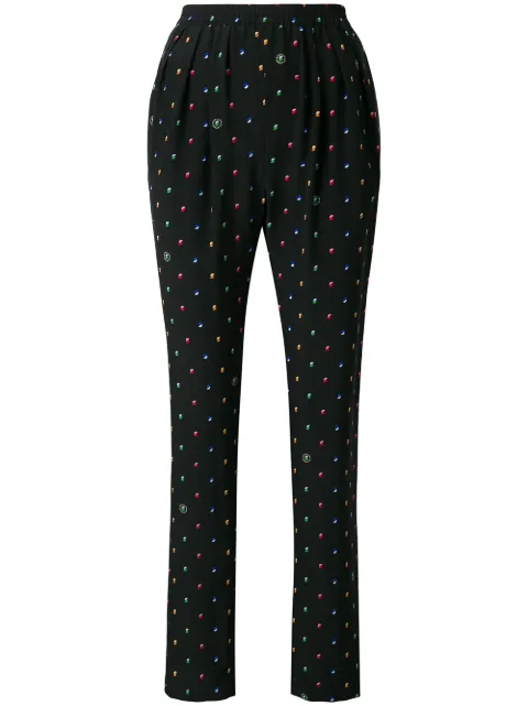 Stella McCartney all-over print trousers Black 557846SMA20