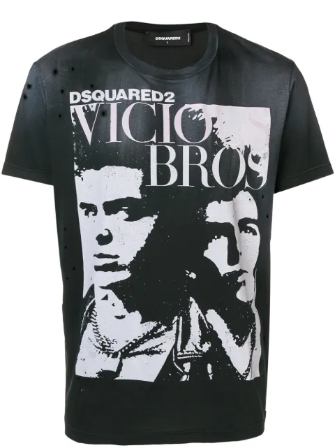 DSQUARED2 Vicious Bros loose-fit T-shirt Black S74GD0517S21600
