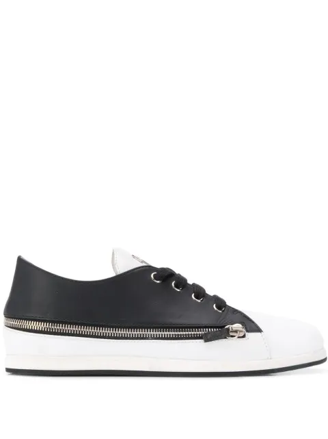 Giuseppe Zanotti two-tone zipped sneakers Black RS90021001