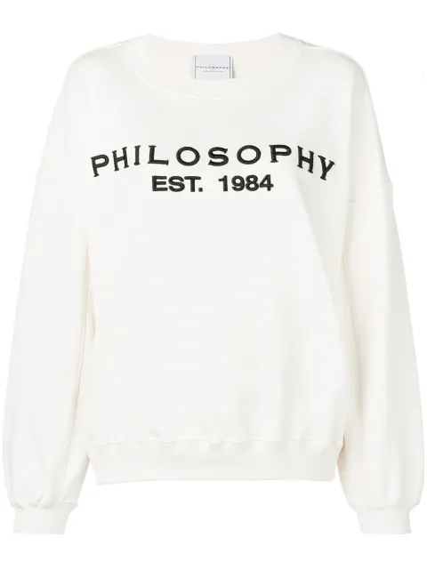 Philosophy Di Lorenzo Serafini dropped shoulder logo sweatshirt Neutrals A1716747