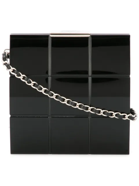 CHANEL Pre-Owned 2002 Choco Bar clutch bag Black 7355817