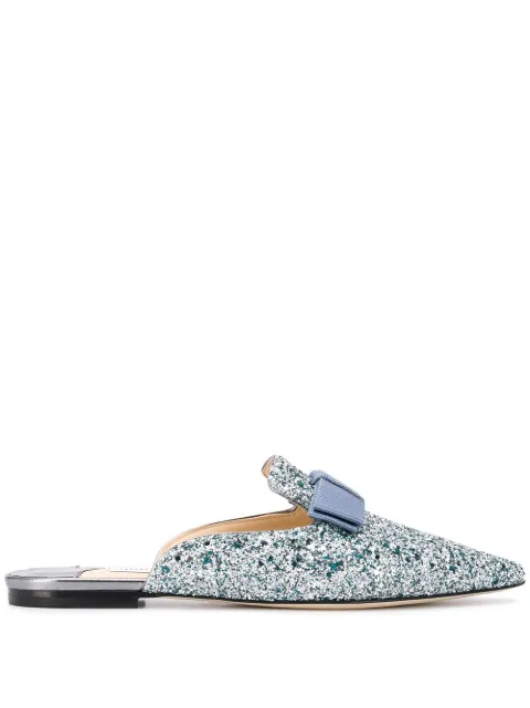 Jimmy Choo Galaxy flat mules Blue GALAXYFLATGTZ