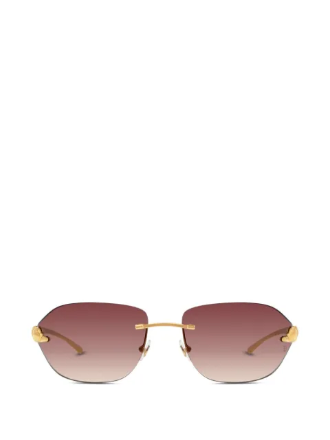 Cartier Eyewear rimless tinted sunglasses Gold CT0068S001