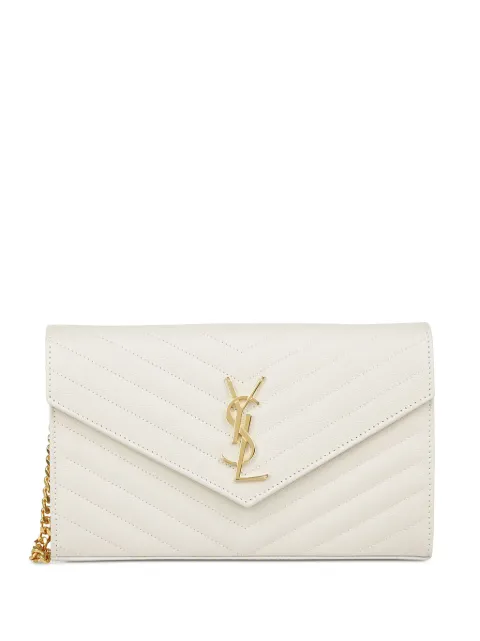 Saint Laurent Cassandre wallet-on-chain Neutrals 377828BOW01