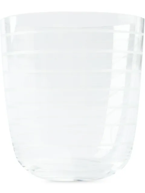 Carlo Moretti small striped vase White 1320216