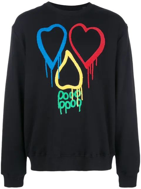 Haculla Rainbow Love sweatshirt Black HA02AIK24