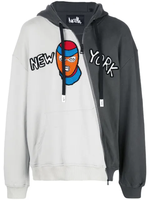 Haculla New York Divergence hoodie Grey HA02AIKH23