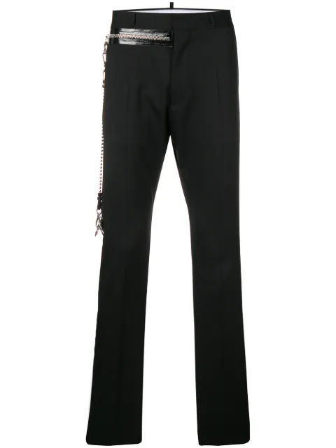 DSQUARED2 zip tailored trousers Black S74KB0247S42916