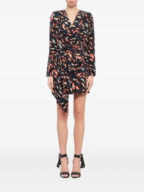 Givenchy asymmetric printed mini dress Black BW20F911GH