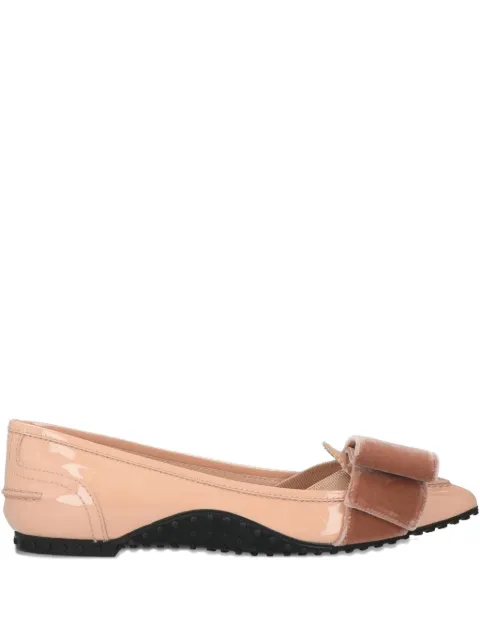 Tod's x Alessandro Dell'Acqua velvet-bow loafers Pink XXW58B0BH60L64M030