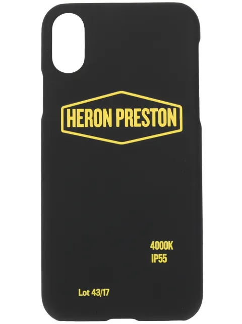 Heron Preston logo iPhone X case Black HMPA001S197390011060
