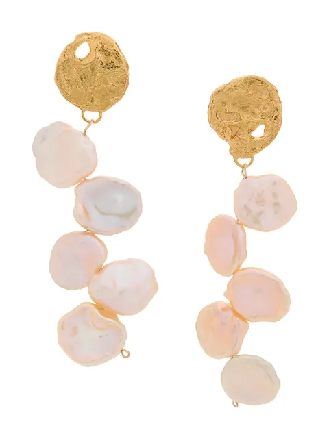 Alighieri La Jetee Pearl earrings Gold LAJETEE
