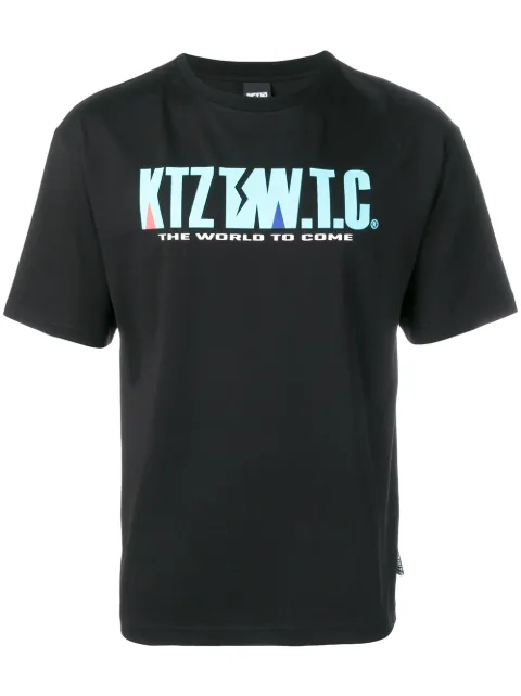 KTZ mountain letter T-shirt Black TR07A