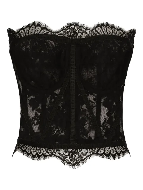 Dolce & Gabbana lace bustier Black F72X4THLMQJ