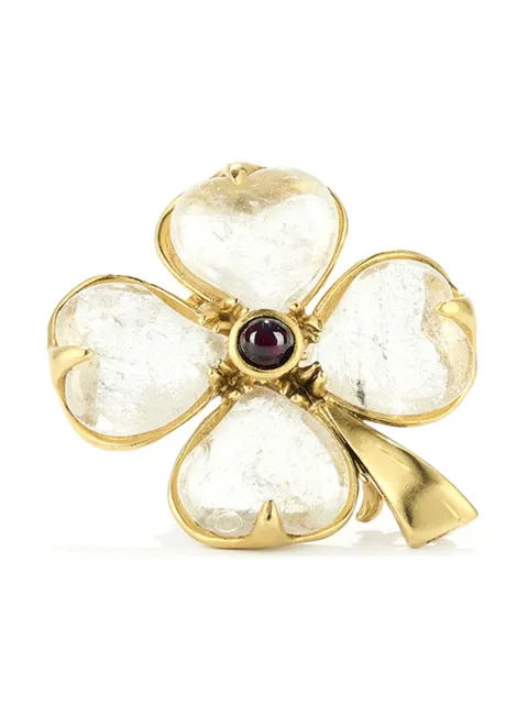 Goossens Trèfle brooch Gold GOOH13BR01YG
