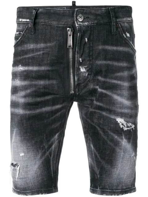 DSQUARED2 distressed denim shorts Black S71MU0520