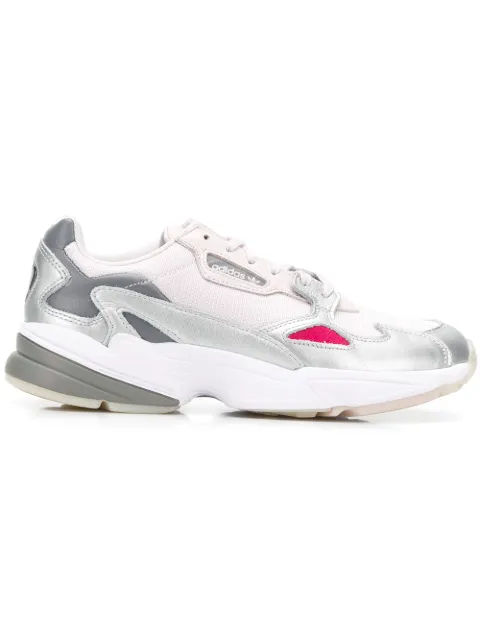 adidas Falcon W leather-trimmed sneakers White D967570
