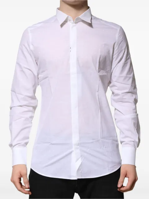 Dolce & Gabbana tone on tone logo shirt White G5EJ0TFJ5FT