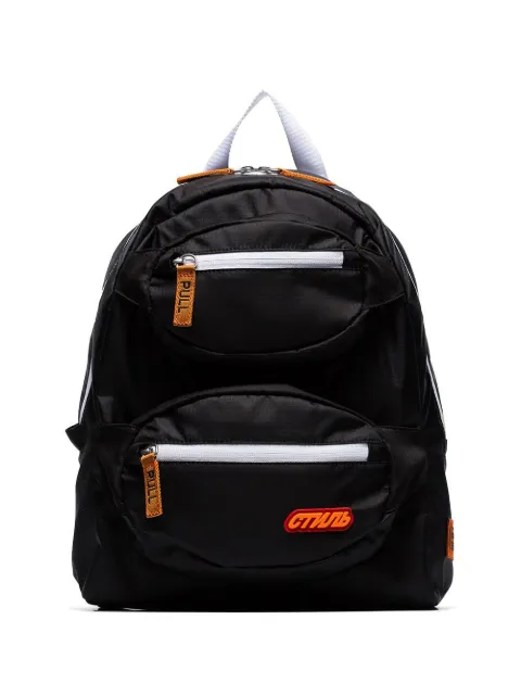 Heron Preston Double front zip backpack Black HMNB005S197470071019