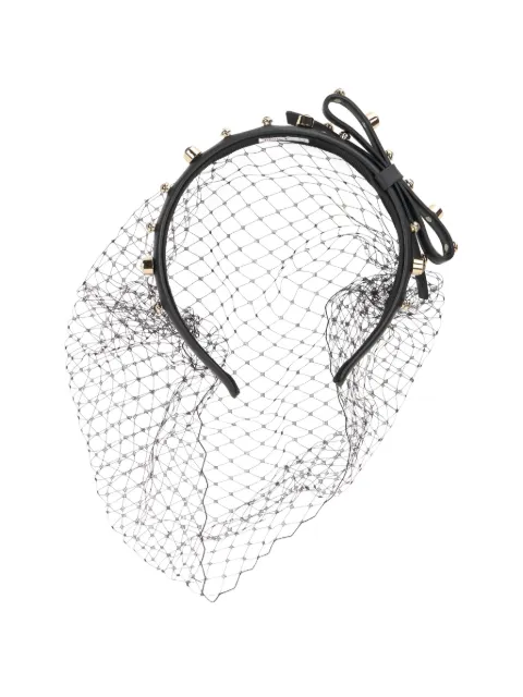 RED(V) embellished headband Black RQ2J0A95MUJ