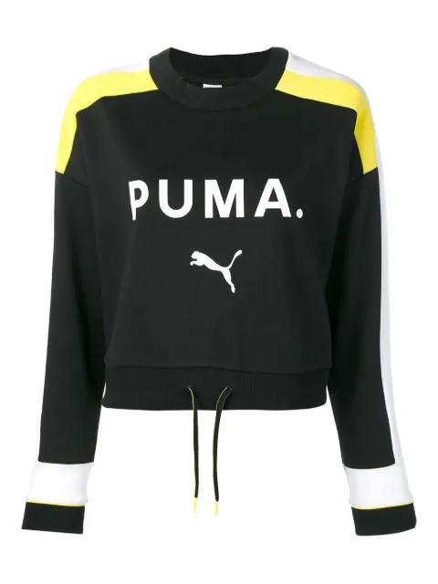 PUMA drawstring logo sweatshirt Black 57800901