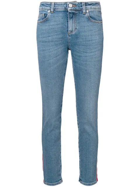 Alexander McQueen side stripe jeans Blue 559072QMM03