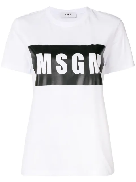 MSGM logo T-shirt White 2641MDM95195298