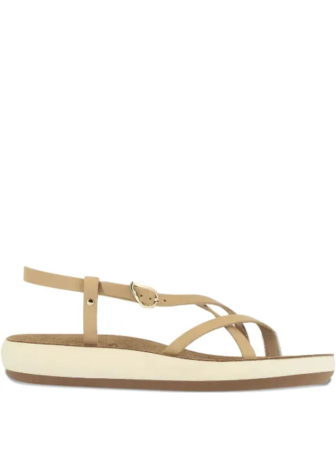 Ancient Greek Sandals leather crisscross sandals Neutrals SEMELECOMFORTVACHETTANATURAL