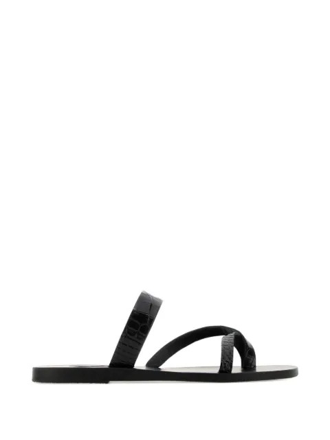 Ancient Greek Sandals Daphnae sandals Black DAPHNAEVACHETTABLACK