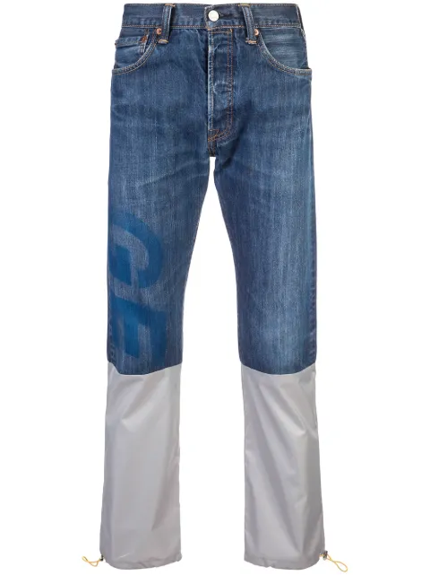 Geo reconstructed denim jeans Blue RECONSTRUCTEDDENIM