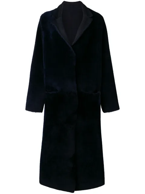 Liska reversible long coat Blue CENTAURI