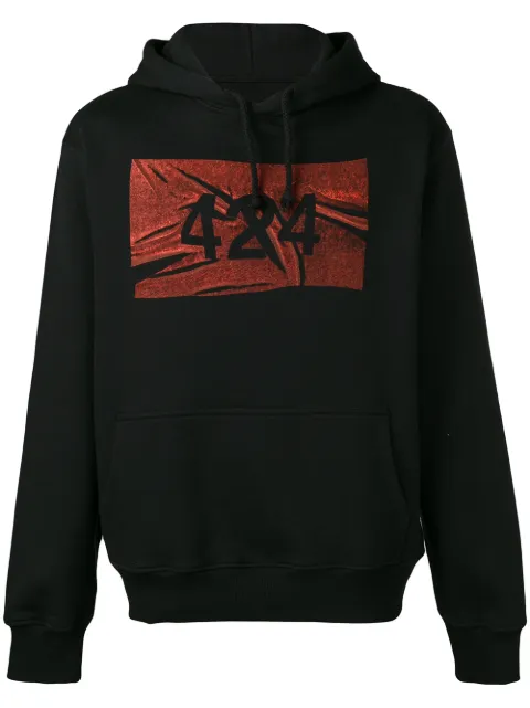 424 logo hoodie Black 424CAW180096