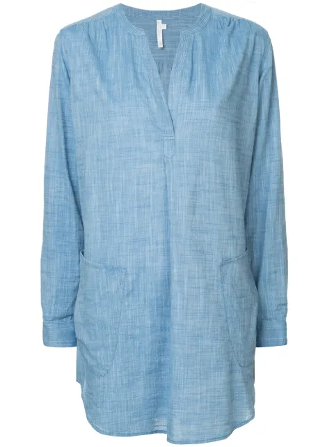 Seafolly Boyfriend Beach Shirt Blue 52815TOCHAMBRAY