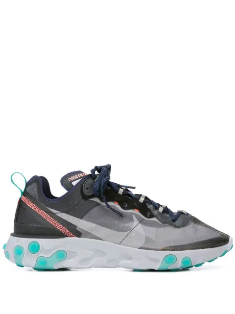 Nike React Element 87 "Black/Midnight Navy" sneakers Grey AQ1090