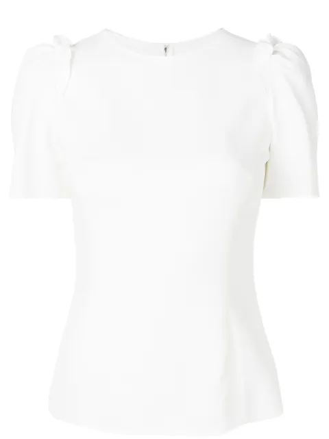 Dolce & Gabbana short-sleeve peplum top White F7ZY1TFURDV