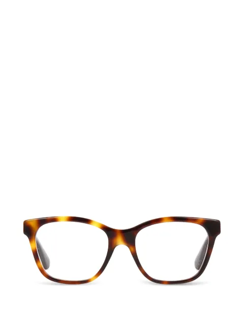 Gucci Eyewear crystal-embellished square-frame glasses Brown GG0420O002