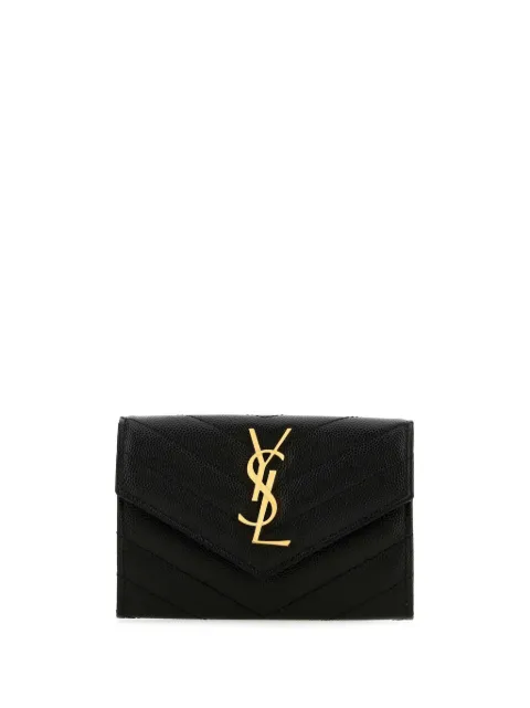 Saint Laurent small Monogram envelope wallet Black 414404BOW01