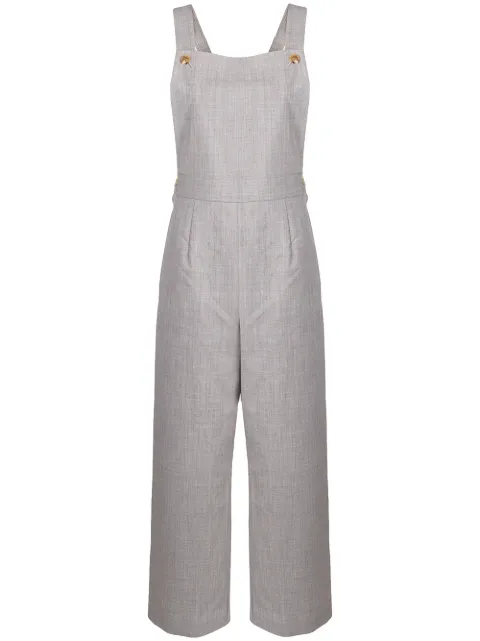 Comme Des Garçons Pre-Owned wide-leg dungaree jumpsuit Grey CDG990