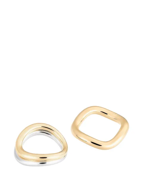 Charlotte Chesnais Wave set of three rings Gold 18BA028VEARTRICOLOR