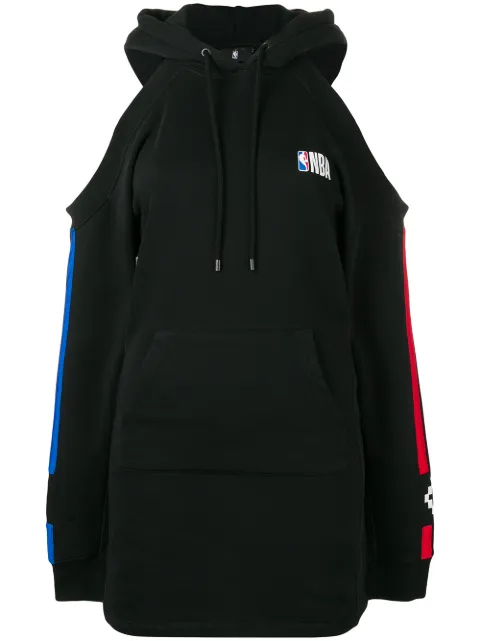 COUNTY OF MILAN Marcelo Burlon X NBA print dress Black CWDB071F185061651088