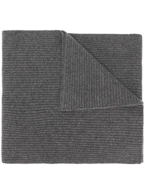 Cashmere In Love Bondi ribbed scarf Grey BONDI