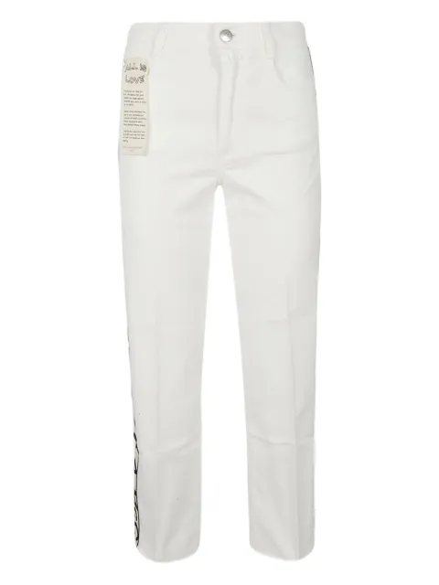 Stella McCartney white cropped jeans White 475195SMH28
