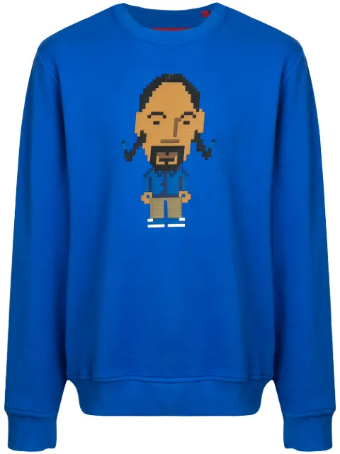 Mostly Heard Rarely Seen 8-Bit Foshizz sweatshirt Blue MHEB08AHK01