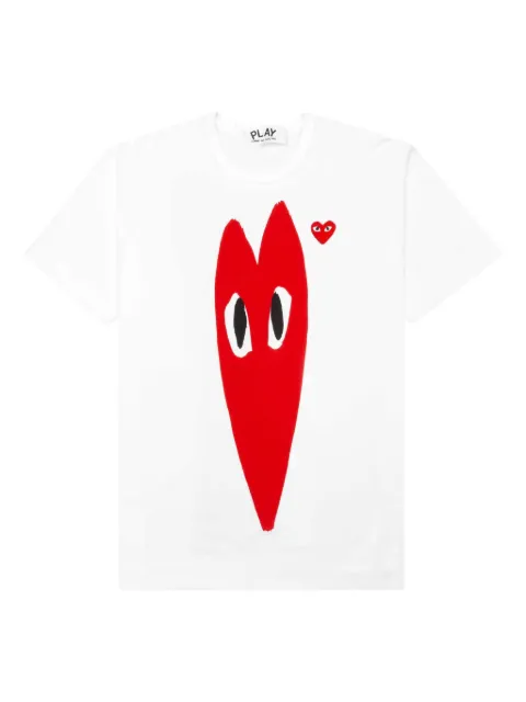 Comme Des Garçons Play logo-print cotton T-shirt White P1T224