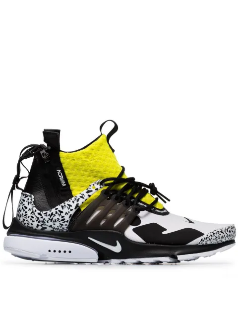 Nike x Acronym Air Presto Mid "Dynamic Yellow" sneakers Black AH7832