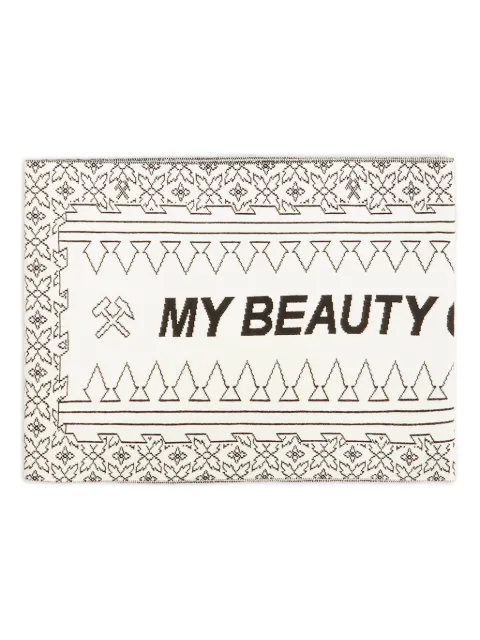 GmbH logo-patch scarf White MBOAC0291